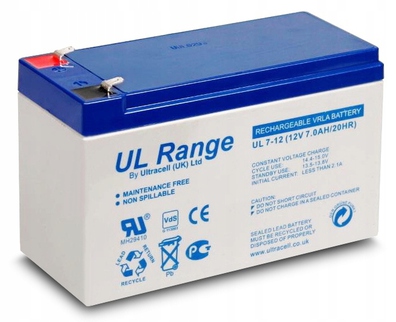 Akumulator żelowy Ultracell 12V 7Ah do alarmu